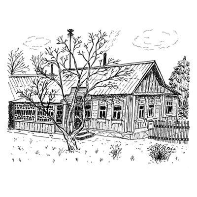 рисунок бабушкин дом